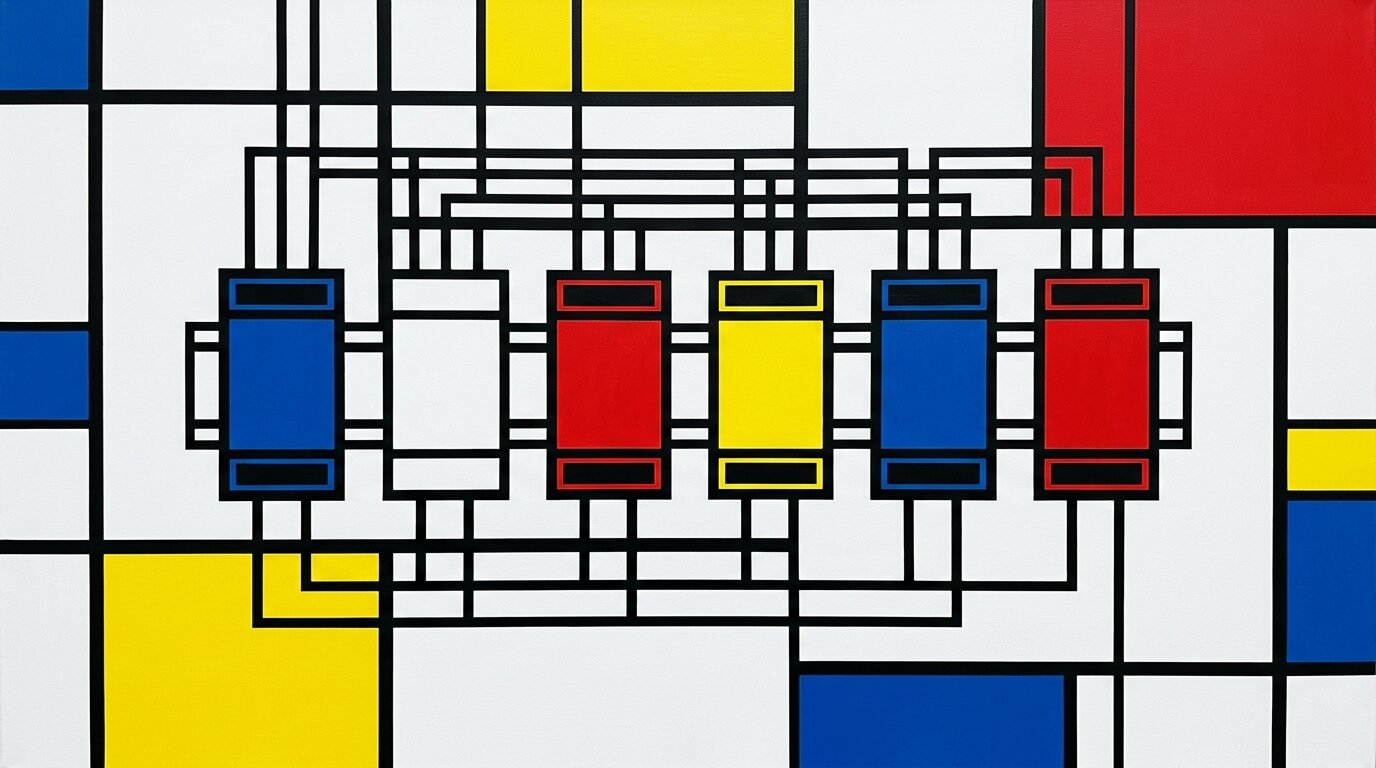 A row of DIN-rail signal isolator modules, each channel isolating one analog loop between the field wiring and the controller